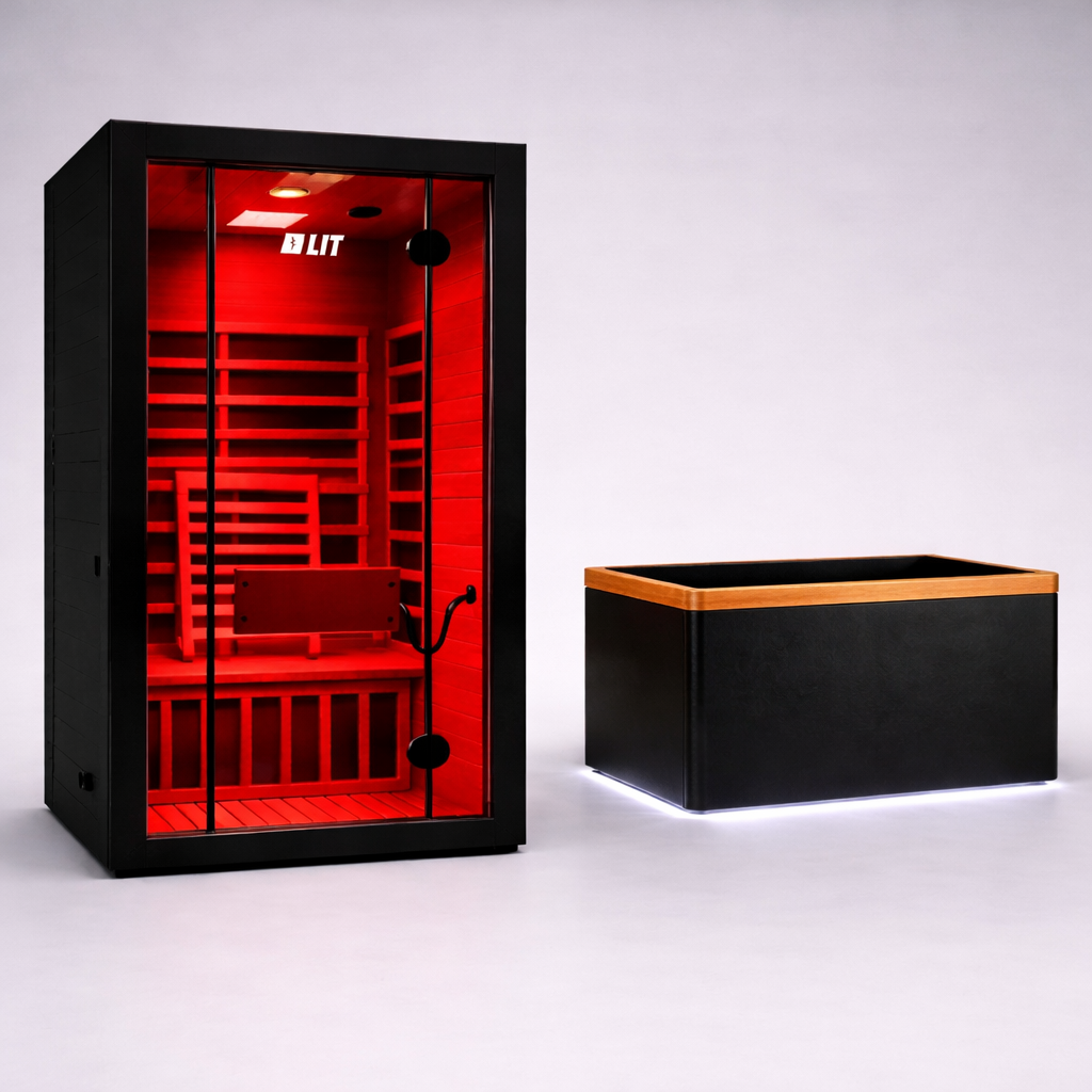 Stealth Cedar Plunge + BeautyBox Full Spectrum Infrared + Red light Sauna (2 Person)