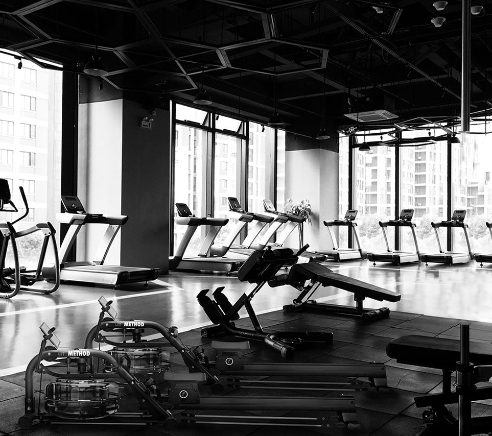 treadmills and LIT Strength Machine in hotel