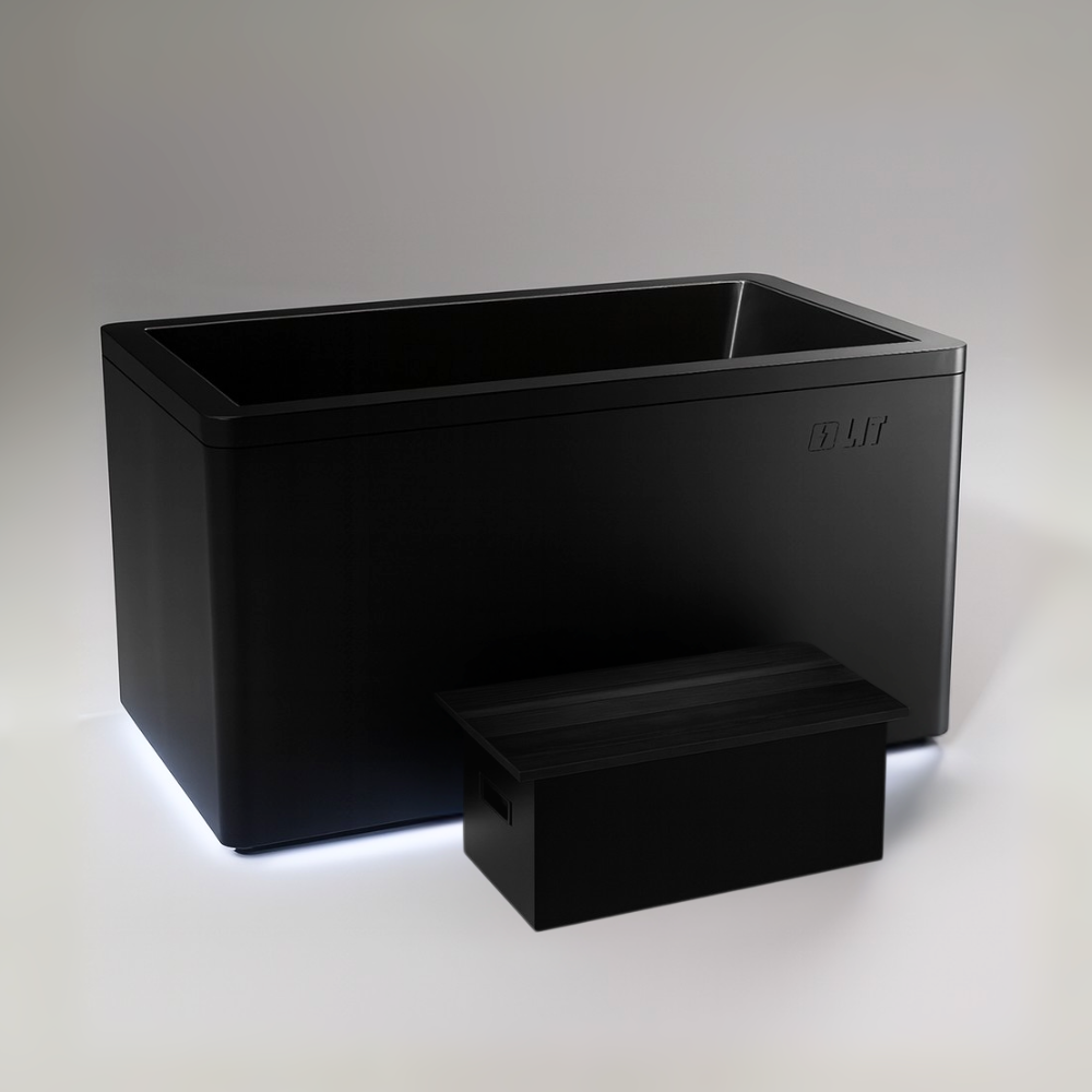 Stealth Black Cold Plunge | Matte Black Ice Bath Tub | LIT Method