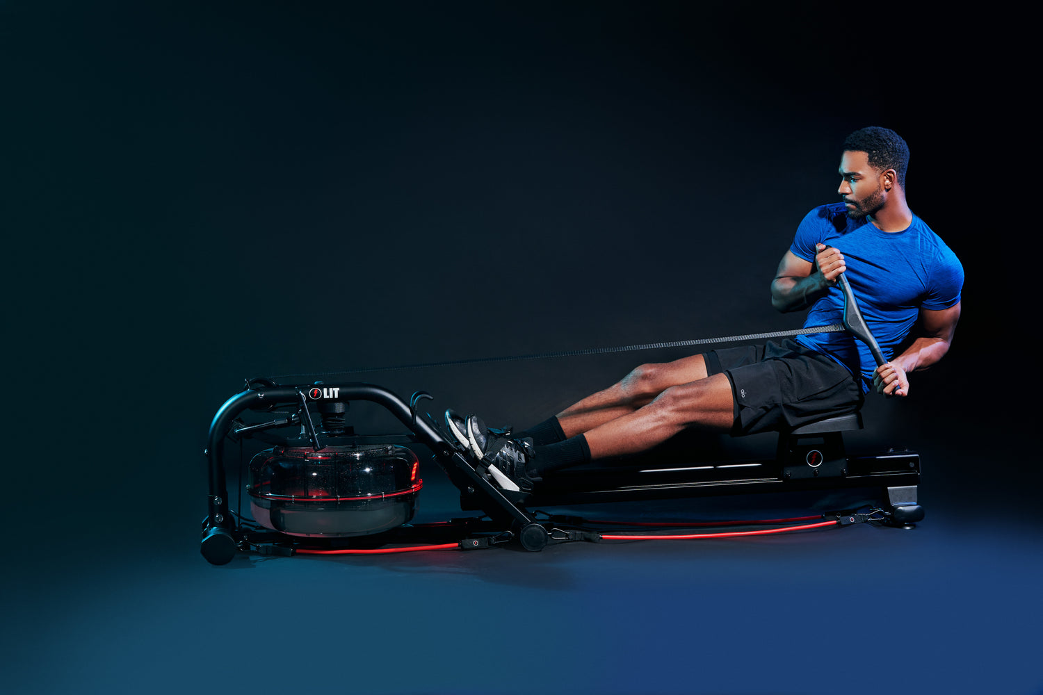 A man doing workout on the LIT Strength Machine