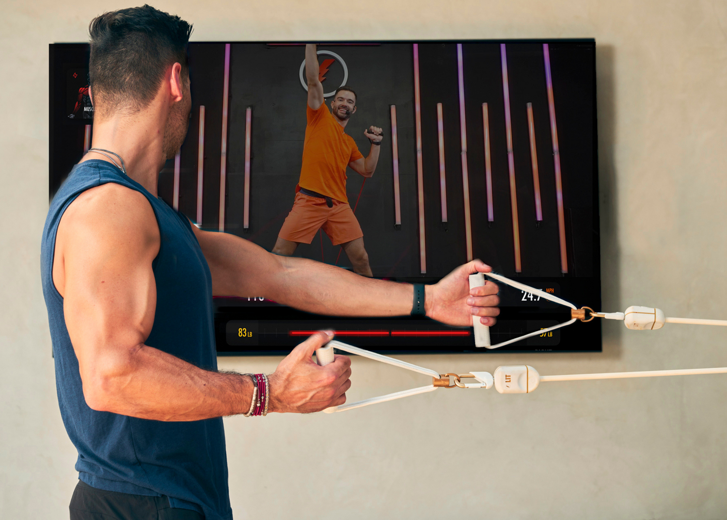 Arm exercises best sale with resistance tubes
