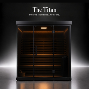 Titan — Hybrid Infrared & Traditional Sauna (4-5 person)