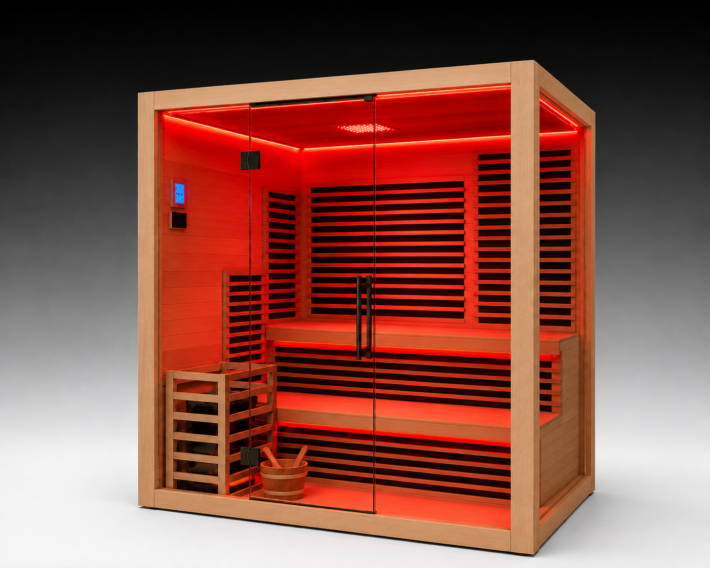 Solis Luxe Red Light Hybrid Sauna (4 Person)