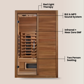 Solace Infrared Indoor Sauna - 2 Person