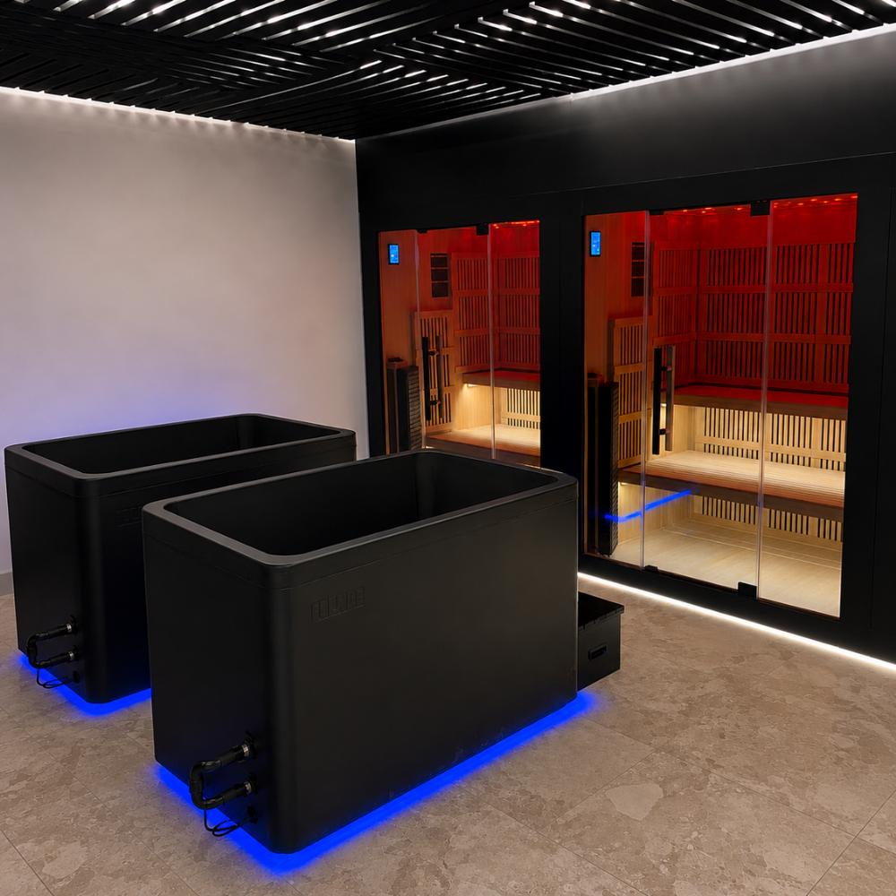 Stealth Plunge + Forge Full Spectrum Infrared + Red light Sauna (3-4 person)