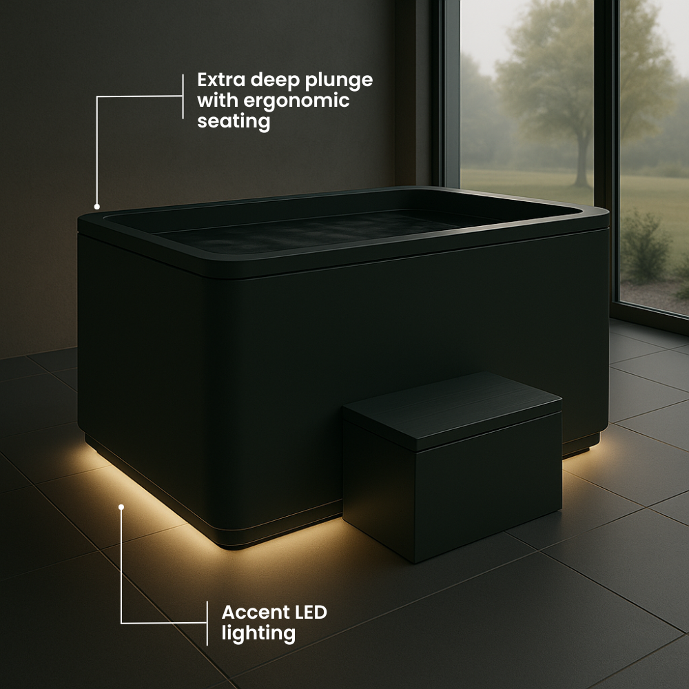 Stealth Plunge + Forge Full Spectrum Infrared + Red light Sauna (3-4 person)
