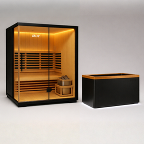 Stealth Cedar Plunge + Titan Sauna Bundle (2)