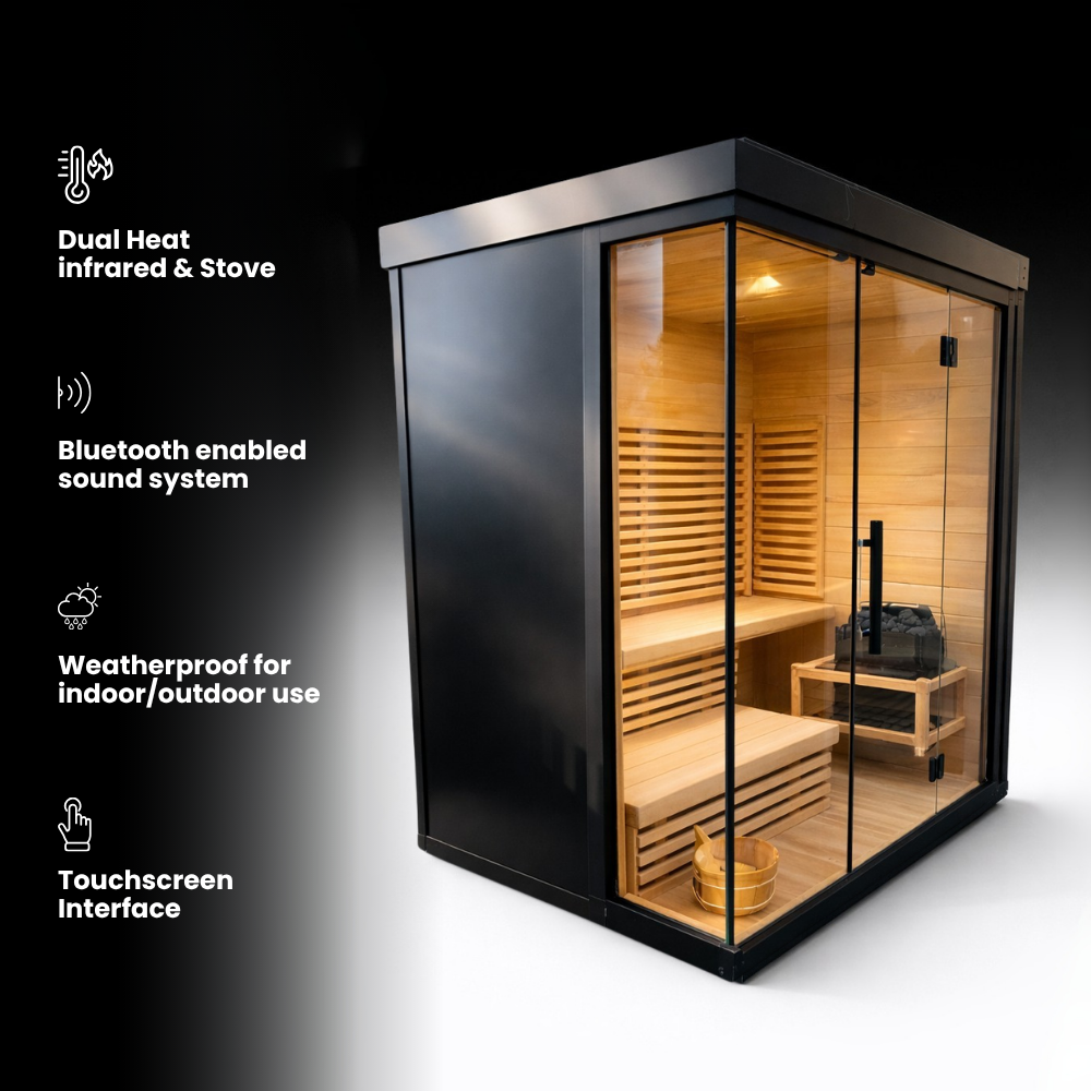 Titan — Hybrid Infrared & Traditional Sauna (4-5 person)