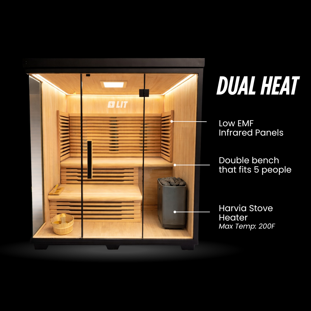 Titan — Hybrid Infrared & Traditional Sauna (4-5 person)