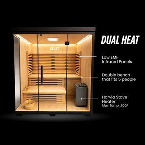 Titan — Hybrid Infrared & Traditional Sauna (4-5 person)