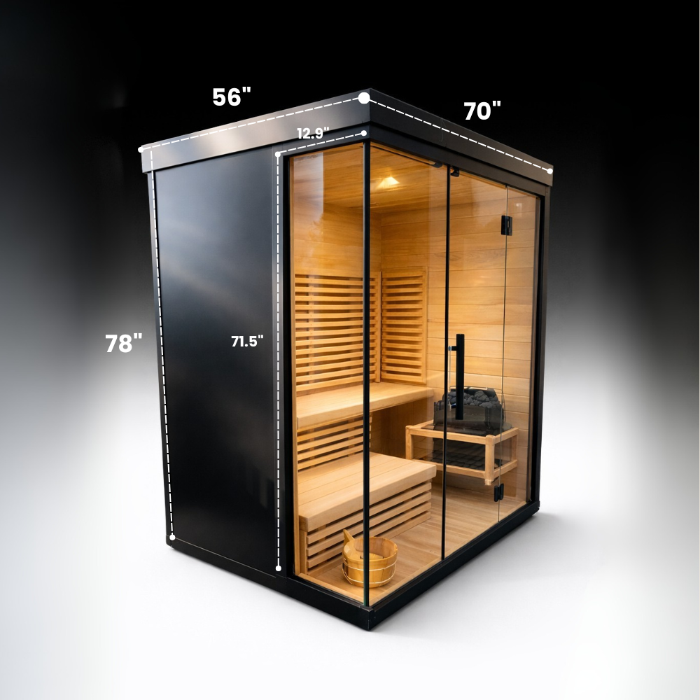 Titan — Hybrid Infrared & Traditional Sauna (4-5 person)