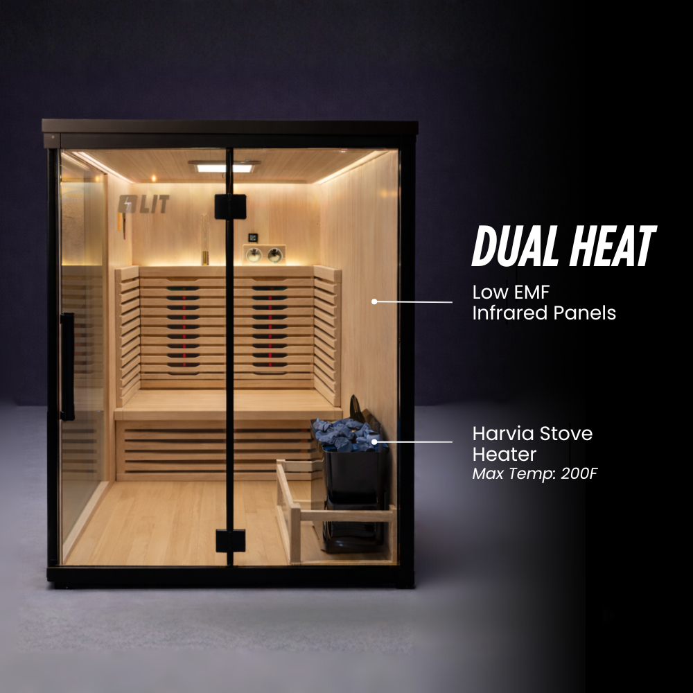 Stealth Luxe Barrel Plunge + Titan Hybrid Sauna (2 person)