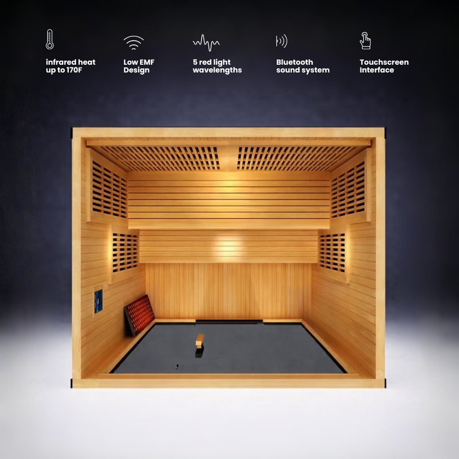 Forge Full Spectrum Infrared & Red Light Sauna 3-4 Person | LIT Method