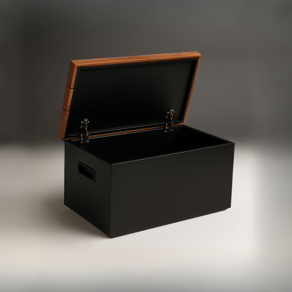 Stealth Cedar Step Stool with Storage