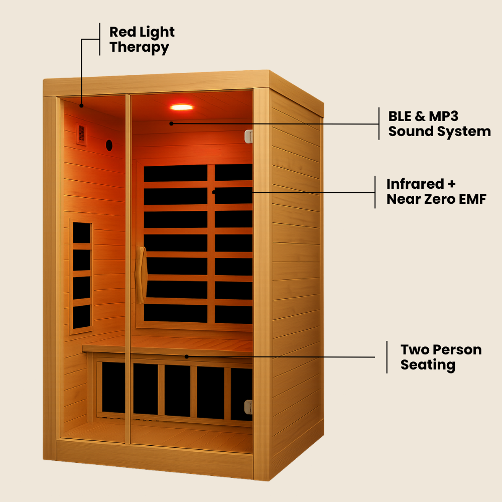 The Ultra Indoor Infrared Sauna - 2 Person